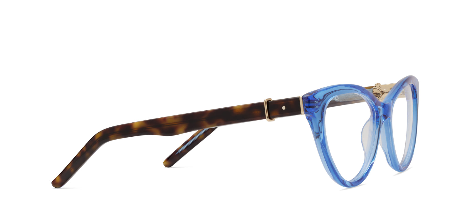 Robert Marc Sunglasses 907-281 Clear Blue Cat Eye Frames with Blue Lenses Robert Marc Series 7: 7007 - The Eye Bar main image 3